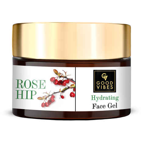 Good Vibes Rosehip Hydrating Face Gel | Moisturizing, Rejuvenating | With Argan Oil | No Parabens, No Sulphates, No Mineral Oil (50 gm)