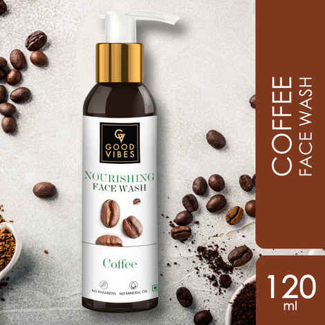 Buy Good Vibes Coffee Nourishing Face Wash | Anti-Acne, Detoxifies | With Argan Oil | No Parabens, No Mineral Oil, No Animal Testing (120 ml) - Purplle
