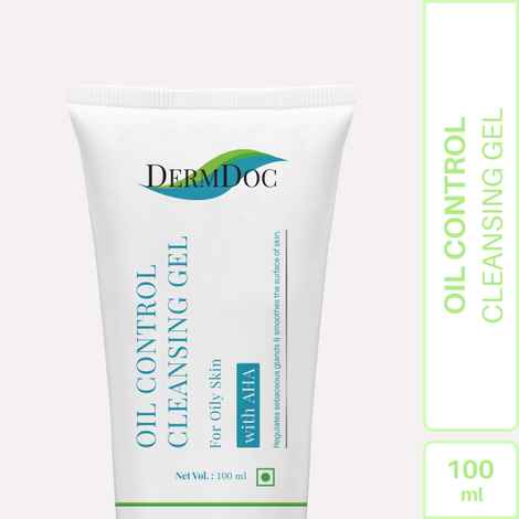 Buy DermDoc Oil Control Cleansing Gel with AHA (100 ml) - Purplle