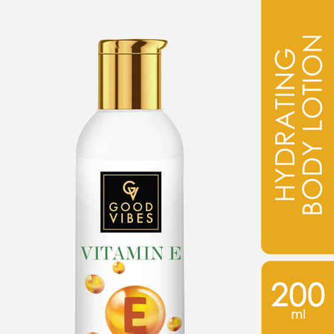 Buy Good Vibes Vitamin E Hydrating Body Lotion | Lightweight, Absorbing, Nourishing | No Parabens, No Sulphates, No Animal Testing (200 ml) - Purplle
