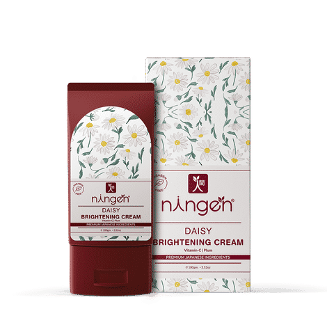 Buy Ningen Daisy Brightening Cream I Enriched with Vitamin C and Plum Extracts I Irritation Free, Paraben Free I Helps Reduce Tan, Bleminshes and Dark Spots I(100 g) - Purplle