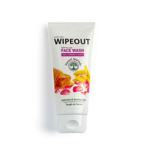 Buy MyGlamm Wipeout Germ Killing Face Wash-Rose, Turmeric & Honey-60gm - Purplle