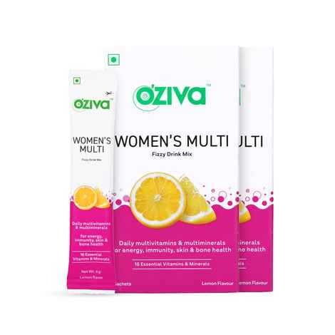 Buy OZiva Women's Multivitamins Fizzy Drink (with Iron, Calcium, Vitamin A & E) - Purplle