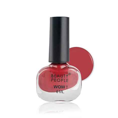 Buy Beauty People Wow Range Nail Polish intense vermillion 190 - Purplle