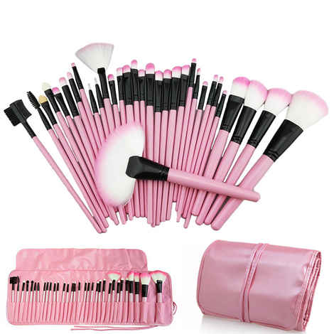 Buy Ronzille Professional Premium Makeup brush Set of 24 (Pink) - Purplle