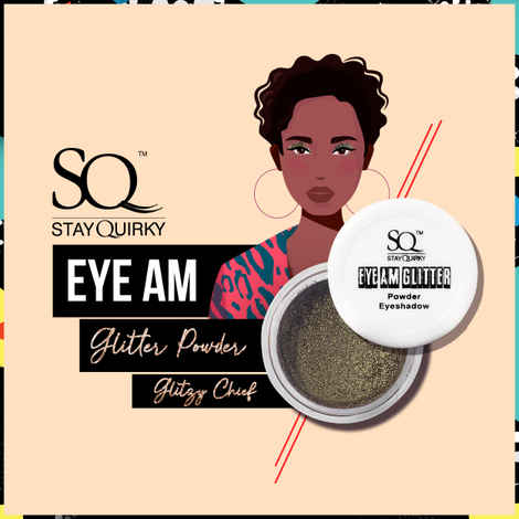 Buy SQ Eye Am Glitter- Powder Eyeshadow -Glitzy Chief 03 (2.5 gm) - Purplle