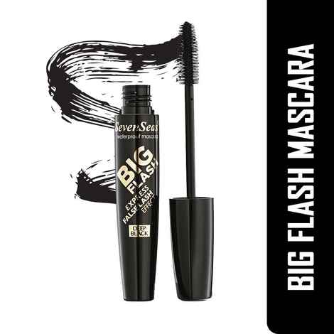 Buy Seven Seas Big Flash Eye Mascara Smudge & Water Proof Deep Black (5ML) - Purplle
