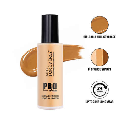 Buy Daily Life Forever52 Pro Artist Ultra Definition Long Lasting Full Coverage Liquid Foundation BUF011 (60 ml) - Purplle
