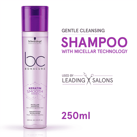 Buy Schwarzkopf Professional Bonacure Keratin Smooth Perfect Micellar Shampoo 250 ml - Purplle