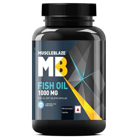 Buy MuscleBlaze Fish Oil 1000 mg, 90 Capsules - Purplle
