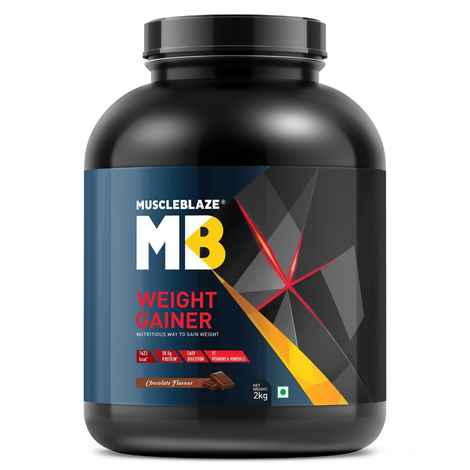 Buy MuscleBlaze Weight Gainer, 2 kg / 4.4 lb Chocolate - Purplle