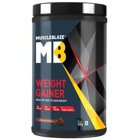 Buy MuscleBlaze Weight Gainer, Chocolate, 500 g - Purplle