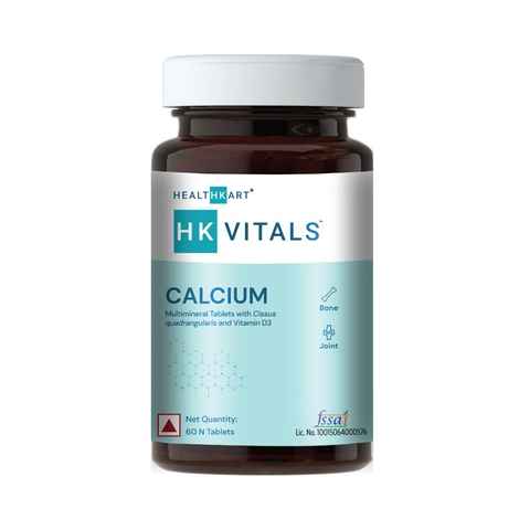 HealthKart HK-Vitals Calcium, 60 tablets