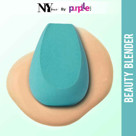 Buy NY Bae Pro Beauty Blender | Three Cuts Teardrop Blender | Blue | Flawless Makeup Application | Maximum Coverage - Royal 06 - Purplle
