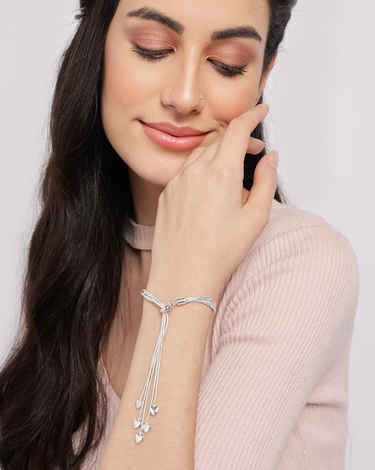 Buy SOHI Silver Minimal Bracelet - Purplle