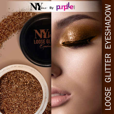 Buy NY Bae Loose Glitter Eyeshadow - Bronze Gold 11 (2 g) | Loaded With Oils & Fruit Extract | Rich Colour | Long lasting | Easy To Use | Cruelty Free - Purplle