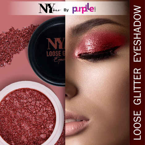 Buy NY Bae Loose Glitter Eyeshadow - Diamond Red 14 (2 g) | Rich Glitter Finish | Enriched with Oils & Fruit Extract | Super Pigmented | Long lasting | Easy To Use | Cruelty Free - Purplle