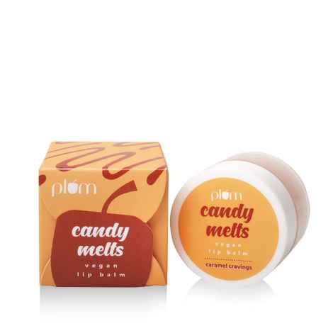 Buy Plum Candy Melts Caramel Cravings Vegan Lip Balm | Heals Cracked, Chapped Lips | With Uv Protection | 100% Cruelty-Free - Purplle