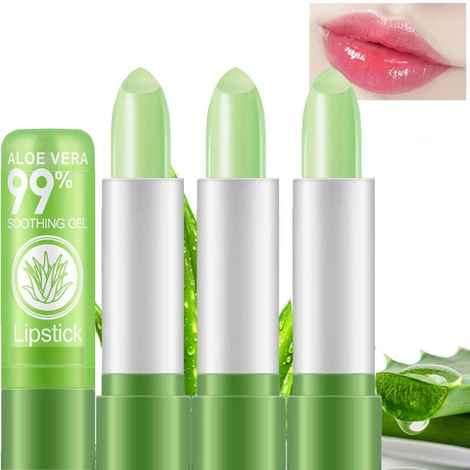 Buy Kiss Beauty Pack of 3 Aloevera Extract Soothing Lip Gel Balms - Purplle
