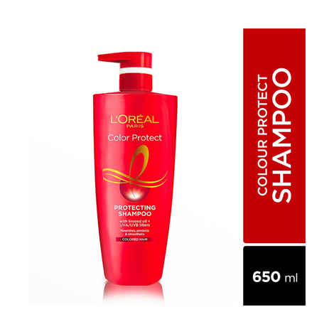 L'Oreal Paris Shampoo, Vibrant & Revived Colour, For Colour-treated Hair, Protects from UVA & UVB, Colour Protect, 640 ml