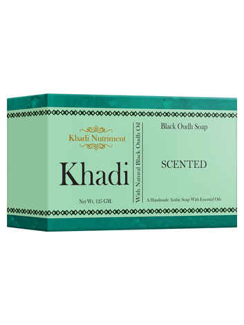 Buy Khadi Nutriment Black Oudh Soap (125 gm) - Purplle