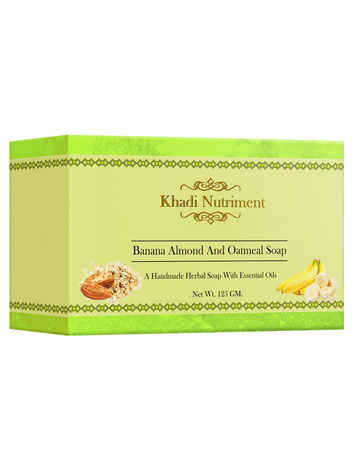 Khadi Nutriment Banana Almond And Oatmeal Soap (125 gm)