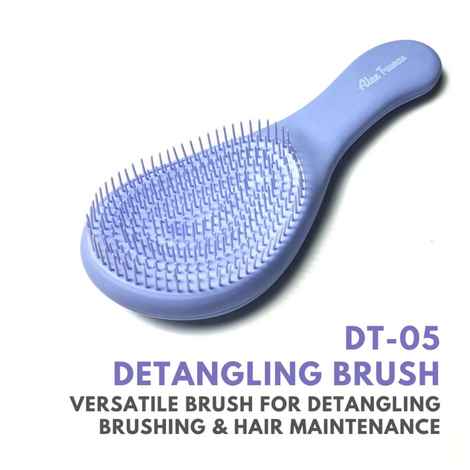 Alan Truman DT05 Detangling Brush Purple | Wet And Dry Detangling Hair Brush| Smooth And Tangle Free Hair| Suitable For Every Hair Type| Ensures Pain Free And Frizz Free Detangling Process| Usable with Water/ Oil/ Gel Or Cream Based Products