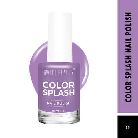 Buy Swiss Beauty Color Splash Nail Polish Shade-29 (11 ml) - Purplle