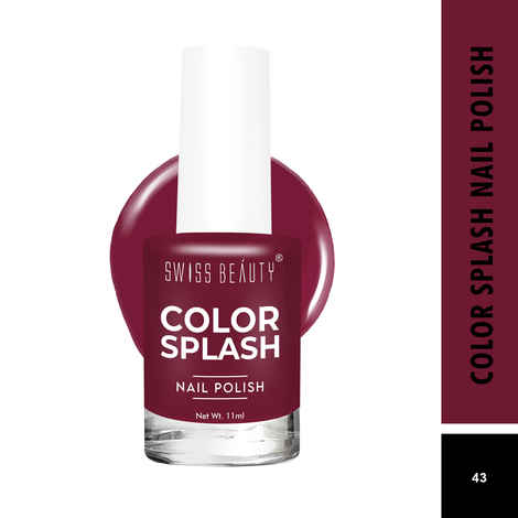 Buy Swiss Beauty Color Splash Nail Polish Shade-43 (11 ml) - Purplle