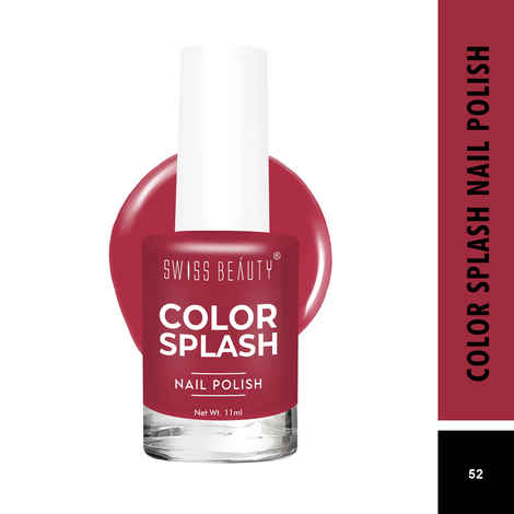 Buy Swiss Beauty Color Splash Nail Polish Shade-52 (11 ml) - Purplle