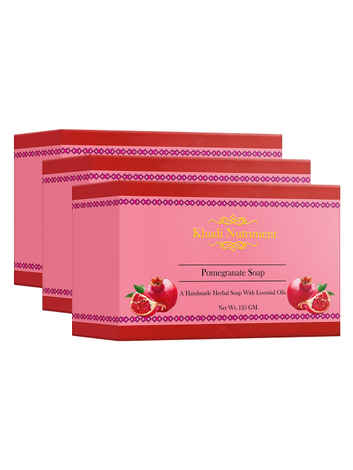 Buy Khadi Nutriment Pomegranate Soap,125 gm (Pack of 3) - Purplle