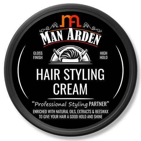 Buy Man Arden Hair Styling Cream Professional Styling For Wet Looks, High Hold, Anti Frizz, Anytime Re-Stylable (50 g) - Purplle