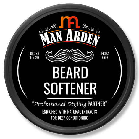 Buy Man Arden Beard Softener Professional Styling For Gloss Finish, Healthy Beard Growth (50 g) - Purplle