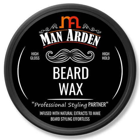 Buy Man Arden Beard Wax Professional Styling For High Gloss, High Hold, Healthy Beard, Anytime Re-Stylable (50 g) - Purplle