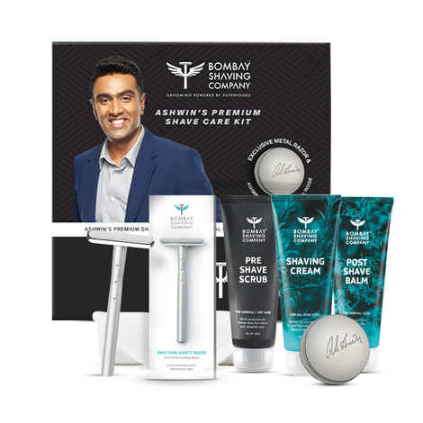 Buy Bombay Shaving Company Limited Edition Premium Shaving Kit for Men signed by R Ashwin 600 gm - Purplle