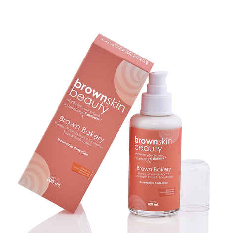 Buy BrownSkin Beauty Brown Bakery Face & Body Lotion | All Skin Types | Honey, Vanilla & Cinnamon | Moisturize & Nourish |(100 ml) - Purplle