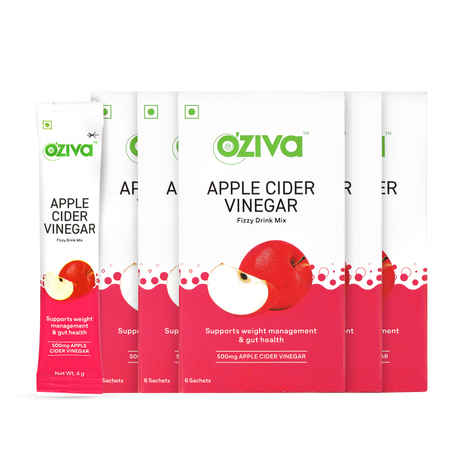 Buy OZiva ACV Fizzy Drink (with 100% natural Apple Cider Vinegar) for Better Weight Management & Body Health - Purplle