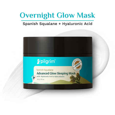 Pilgrim Squalane Glow Sleeping Mask with Alpha Arbutin & Hyaluronic acid 50 gm