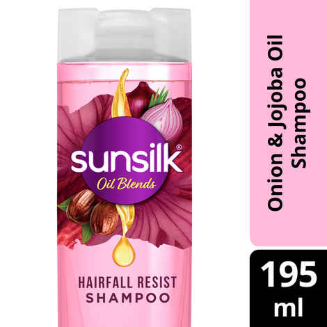 Buy Sunsilk Hairfall Shampoo with Onion & Jojoba Oil, 195 ml - Purplle