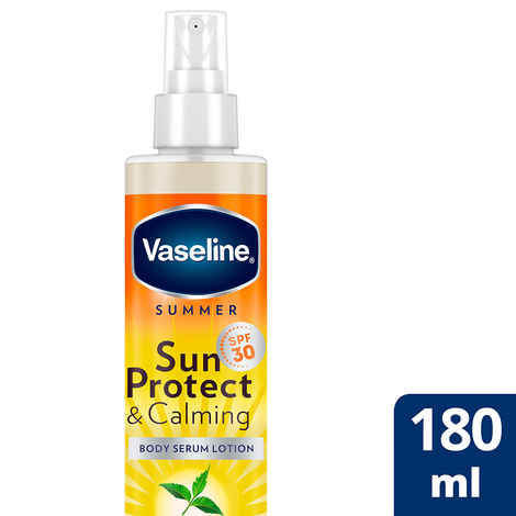 Buy Vaseline Sun Protect & Calming SPF 30 Body Serum Lotion 180 ml - Purplle