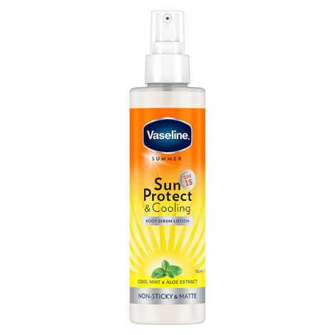 Buy Vaseline Sun Protect & Cooling SPF 15 Body Serum Lotion 180 ml - Purplle