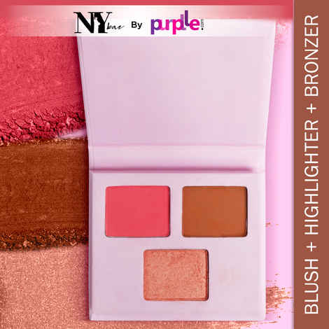 Buy NY Bae Face Palette - 05 (6 gm) | Blush + Highlighter + Contour | 3 In 1 | Pink, Brown & Rose Gold | Rich Colour | Multipurpose | Travel-Friendly - Purplle