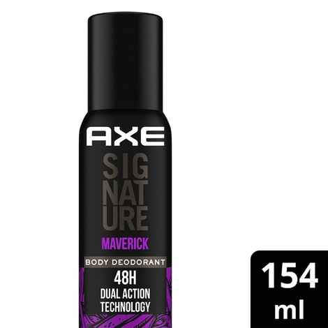 Buy Axe Signature Maverick Long Lasting No Gas Deodorant Bodyspray Perfume For Men 154 ml - Purplle