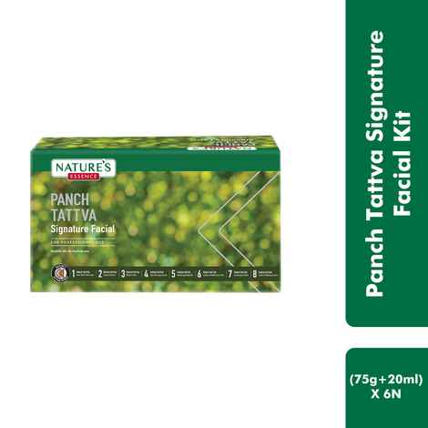 Buy Nature's Essence Panch Tattva Signature Facial Kit | Beautiful skin the Ayurvedic way | (75g + 20ml) X 6N - Purplle