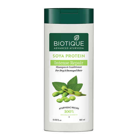 Buy Biotique Soya Protein Intense Repair Shampoo & Conditioner (180 ml) - Purplle
