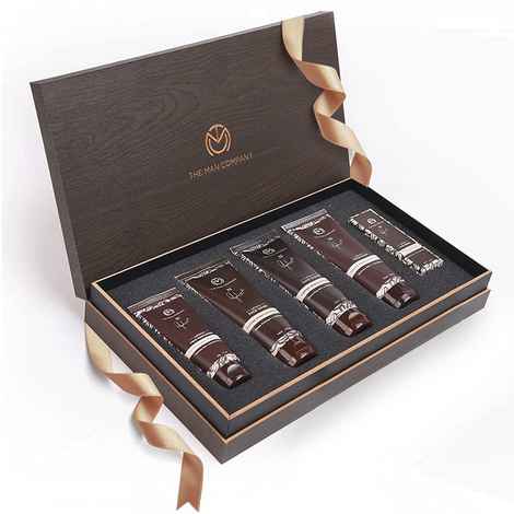 Buy The Man Company Complete Caffeine Face Care Kit for Men | Face Scrub, Face Wash, Face Pack, Face Serum & Face Cream | Aloe Vera, Hyaluronic Acid | Tan Removal, Deep Cleanser, Sun Protection | Soft, Supple Skin Care Gift Set of 5 - Purplle