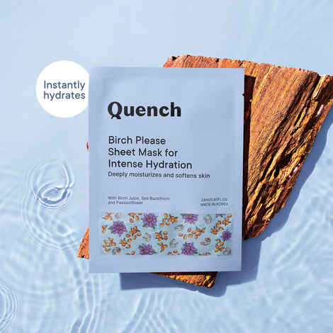 Buy Quench Botanics Birch Please Sheet Mask for Intense Hydration | Korean Skin care (24 ml) - Purplle