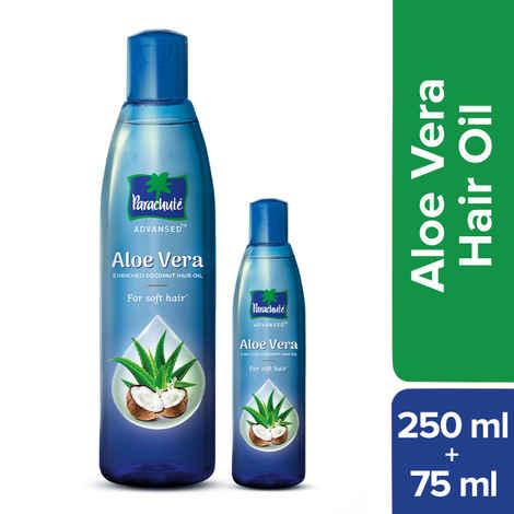 Buy Parachute Advansed Aloe Vera Enriched Coconut Hair Oil (250 ml + 75 ml) - Purplle