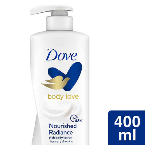 Buy Dove Body Love Nourished Radiance Body Lotion Paraben Free, 400 ml - Purplle