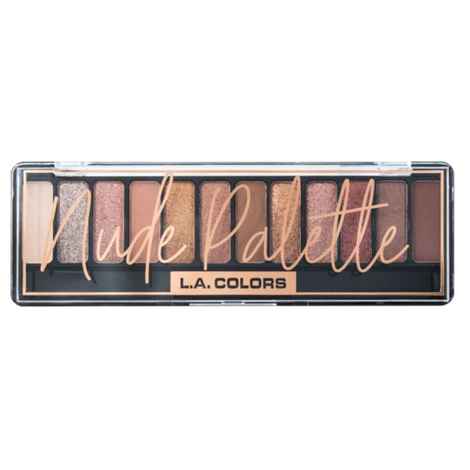 Buy L.A. Colors 12 color enchanting eyeshadow palette stocking suffer - Nude - Purplle